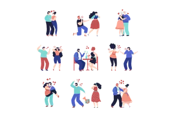 Relation conflictuelle Pack d'Illustrations