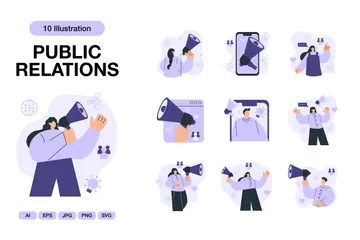 Relations publiques Pack d'Illustrations