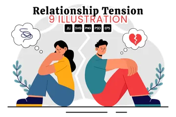 Relationship Tension Illustration Pack