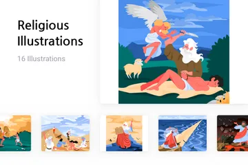 Religiös Illustrationspack