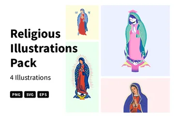 Religiös Illustrationspack