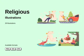 Religiös Illustrationspack