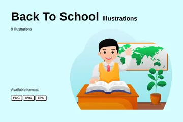 Retour à l'école Pack d'Illustrations