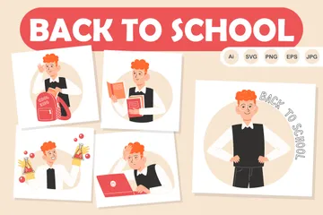 Retour à l'école Illustration Pack