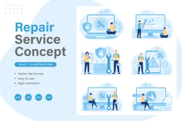 Repair Service Illustration Pack