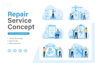 Repair Service Illustration Pack