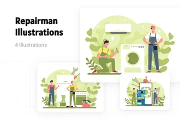 Repairman Illustration Pack