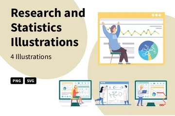 Research And Statistics Illustration Pack