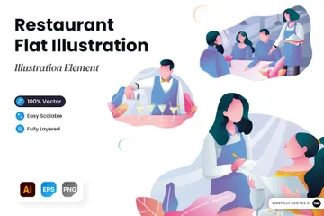 Restaurant Illustration Pack