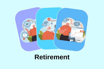 Retirement Illustration Pack