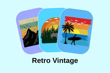 Retro Vintage Illustration Pack