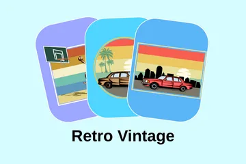 Retro Vintage Illustration Pack