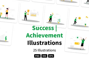 Succès | Réalisation Pack d'Illustrations