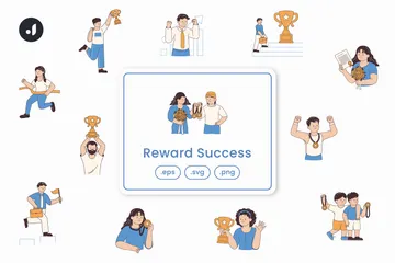 Reward Success Illustration Pack