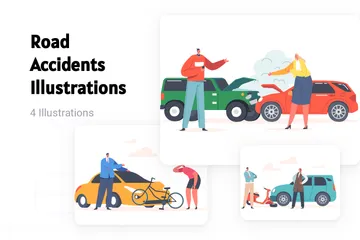 Road Accidents Illustration Pack