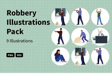 Robbery Illustration Pack