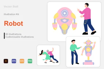 Robot Illustration Pack