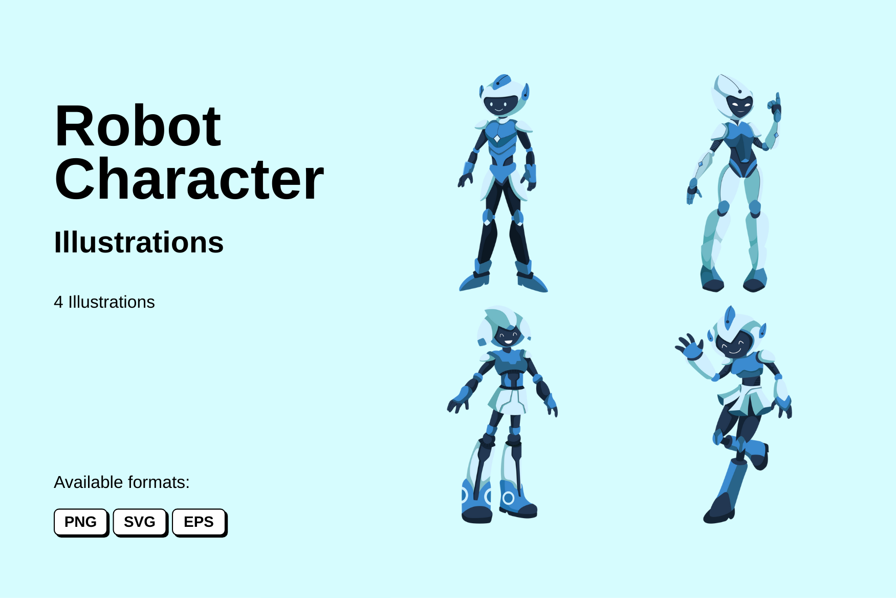 Premium Robot Character Illustration pack from Science & Technology ...