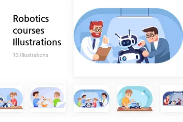 Robotics Courses Illustration Pack