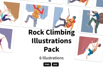 Rock Climbing Illustration Pack