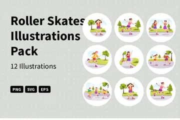 Roller Skates Illustrationspack