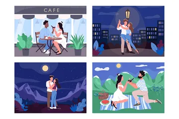 Romantic Activity Illustration Pack