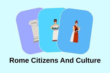 Les citoyens et la culture de Rome Pack d'Illustrations