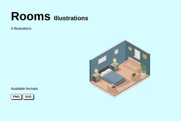 Rooms Illustration Pack