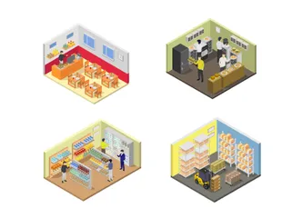 Rooms Illustration Pack