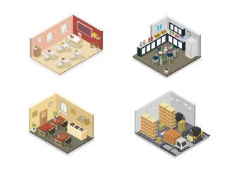 Rooms Illustration Pack