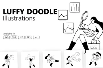Ruffy Doodle Illustrationspack