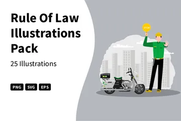 Rule Of Law Illustration Pack