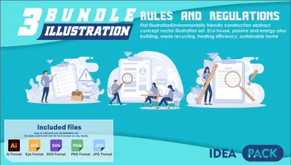 Rules And Regulations Illustration Pack