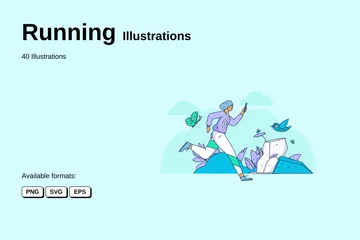 Running Illustration Pack