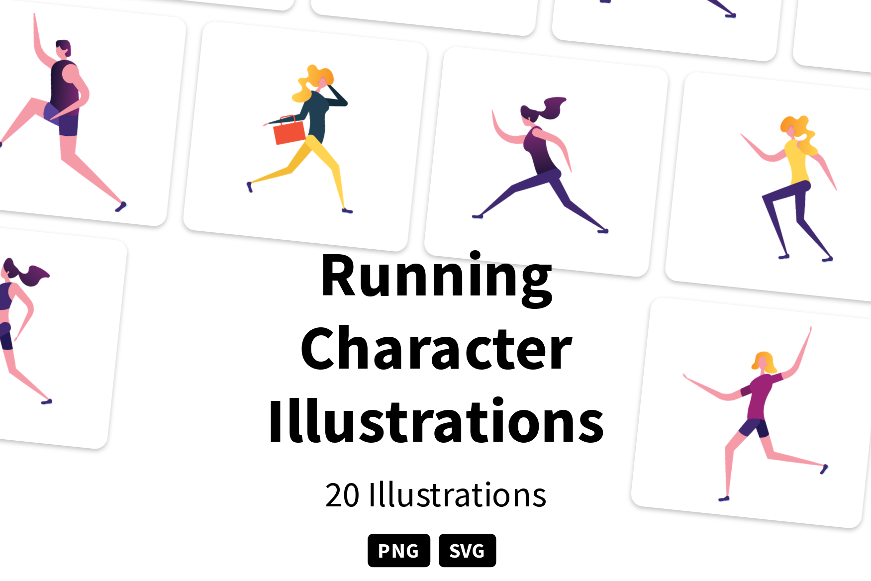 Running Character Illustration Pack 20 Free Download People Running Character Illustration Pack 20 Free Download People