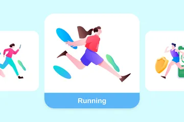 Running Illustration Pack