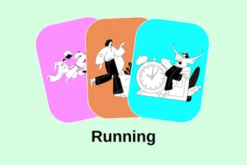 Running Illustration Pack