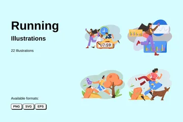 Running Illustration Pack