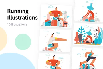 Running Illustration Pack