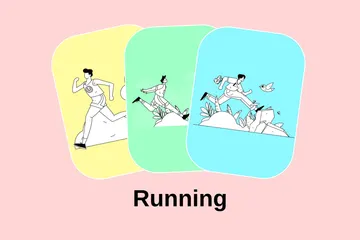 Running Illustration Pack