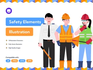 Safety Elements Illustration Pack