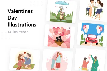 Saint Valentin Pack d'Illustrations