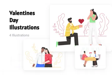 Saint Valentin Pack d'Illustrations