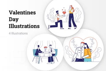 Saint Valentin Pack d'Illustrations