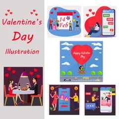 Saint Valentin Pack d'Illustrations