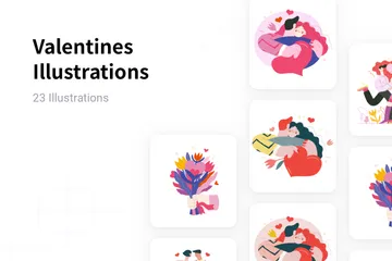 Saint Valentin Pack d'Illustrations