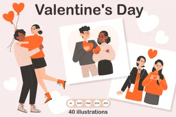 Saint Valentin Pack d'Illustrations