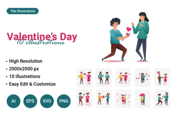 Saint Valentin Pack d'Illustrations