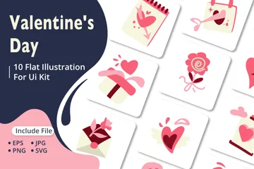 Saint Valentin Pack d'Illustrations