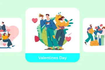 Saint Valentin Pack d'Illustrations